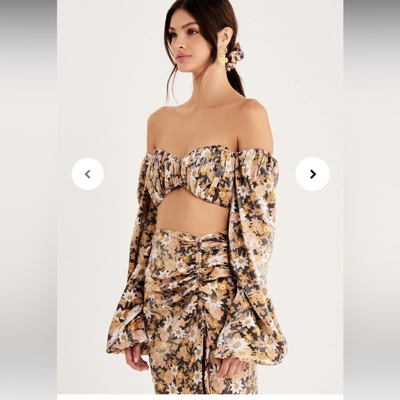 NWT Rumer PALOMA LONG SLEEVE CROP sizes XS and L - Picture 2 of 10